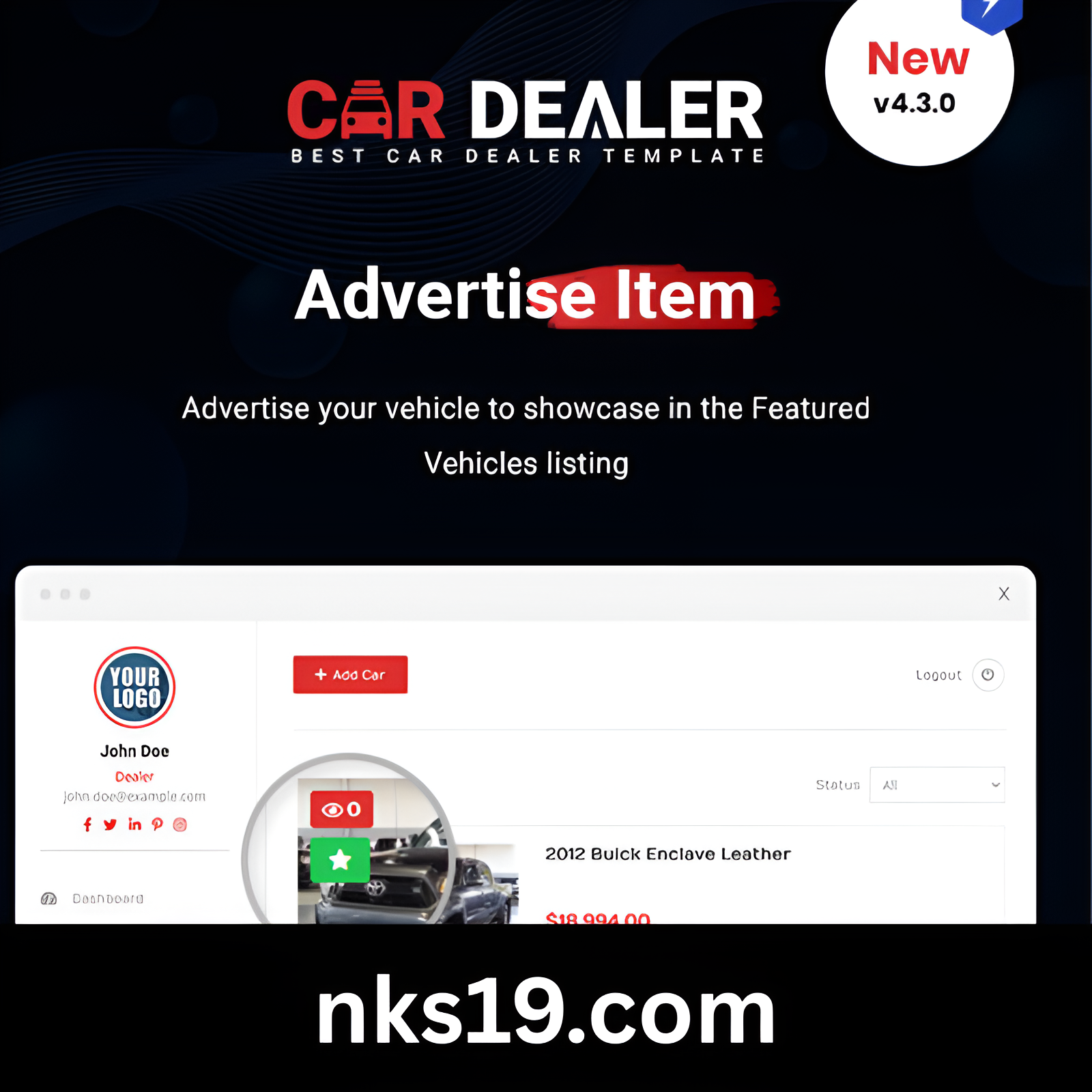 Car Dealer Theme GPL v6.2.0