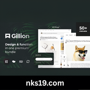 Gillion Theme GPL v4.13 – Multi-Concept Blog Magazine & Shop WordPress Theme