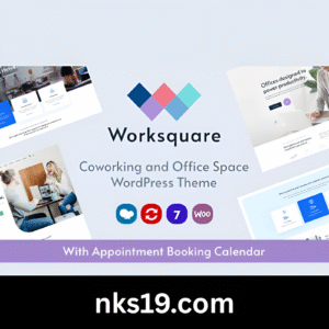 Worksquare Theme GPL v1.25 – Coworking and Office Space WordPress Theme