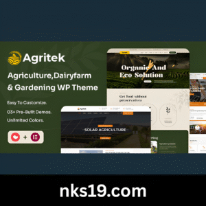 Agritek Theme GPL v4.1 – Agriculture, Dairyfarm and Gardening WordPress Theme