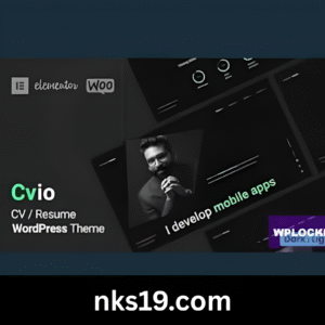 Cvio CV Resume Theme GPL v3.3.7 – Resume WordPress Websites