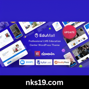 EduMall Theme GPL v4.4.7 – Professional LMS Education Center WordPress Theme