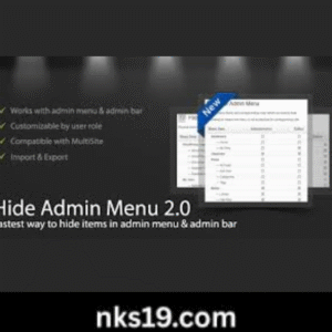 WordPress Hide Admin Menu Plugin GPL v3.1.0