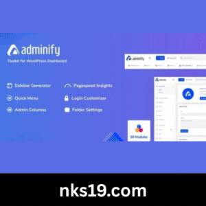 WP Adminify Pro GPL v4.0.7.7 – Toolkit for WordPress Dashboard