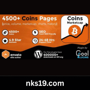 Coins MarketCap GPL v5.7.4 - WordPress Cryptocurrency Plugin