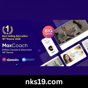 MaxCoach Theme GPL v3.3.0 – Online Courses & Education Elementor Theme