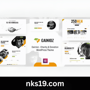 Gainioz Theme GPL v1.1.9 – Charity & Donation WordPress Theme