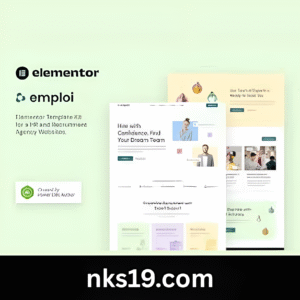 Emploi Elementor Template Kit GPL – for Human Resources and Recruitment Agency