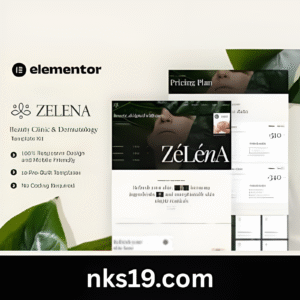 Zelena Beauty Clinic & Dermatology Kit GPL v1.0 – Elementor Template Kit