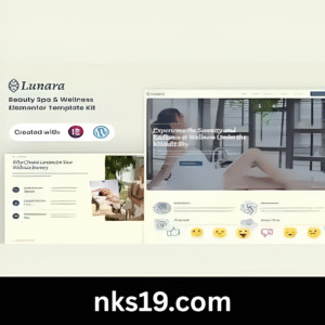Lunara Elementor Template Kit GPL 1.0 – Beauty Spa Wellnes Elementor Template Kit