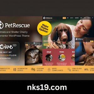 Pet Rescue Theme GPL v2.2.0 – Animals and Shelter Charity WP Theme