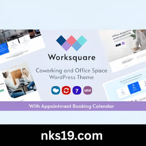 Worksquare Theme GPL v1.25 – Coworking and Office Space WordPress Theme