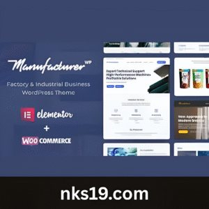 Manufacturer Theme GPL v1.3.12 – Factory and Industrial WordPress Websites