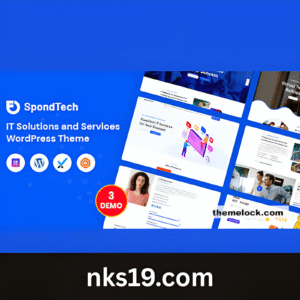 SpondTech Theme GPL v1.0.9 – IT Solutions And Services WordPress Theme