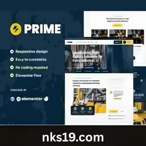 Prime Theme GPL – Industrial & Manufacturing Elementor Template Kit