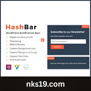 HashBar Pro GPL v1.3.1 – WordPress Notification Bar Plugin