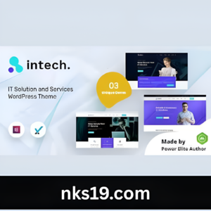 Intech Theme GPL v1.0 – IT Solutions Company WordPress Websites