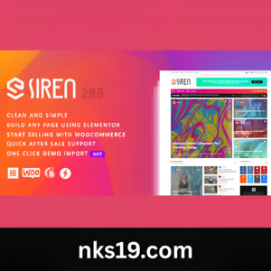 Siren Theme GPL v2.2.6 – News Magazine Elementor WordPress Theme