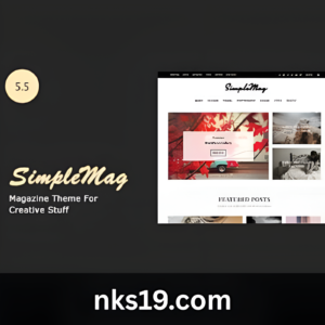 SimpleMag GPL Theme v5.5 – Magazine theme for creative stuff Latest Version
