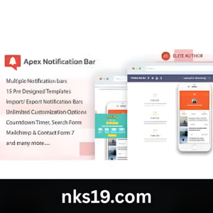 Apex Notification Bar GPL v2.1.8 – Responsive Notification Bar Plugin for WordPress