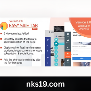Easy Side Tab Pro GPL 2.0.7 – Responsive Floating Tab Plugin For WordPress